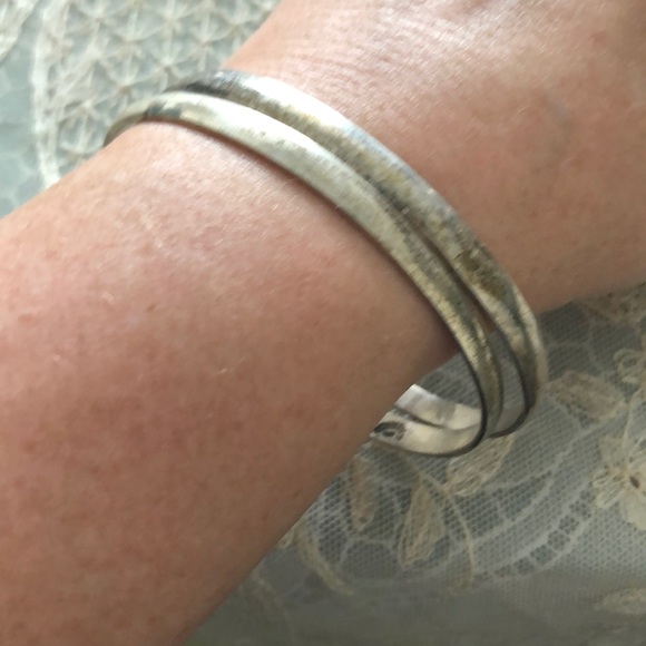 🌟2 STERLING BANGLES🌟 - Picture 1 of 3